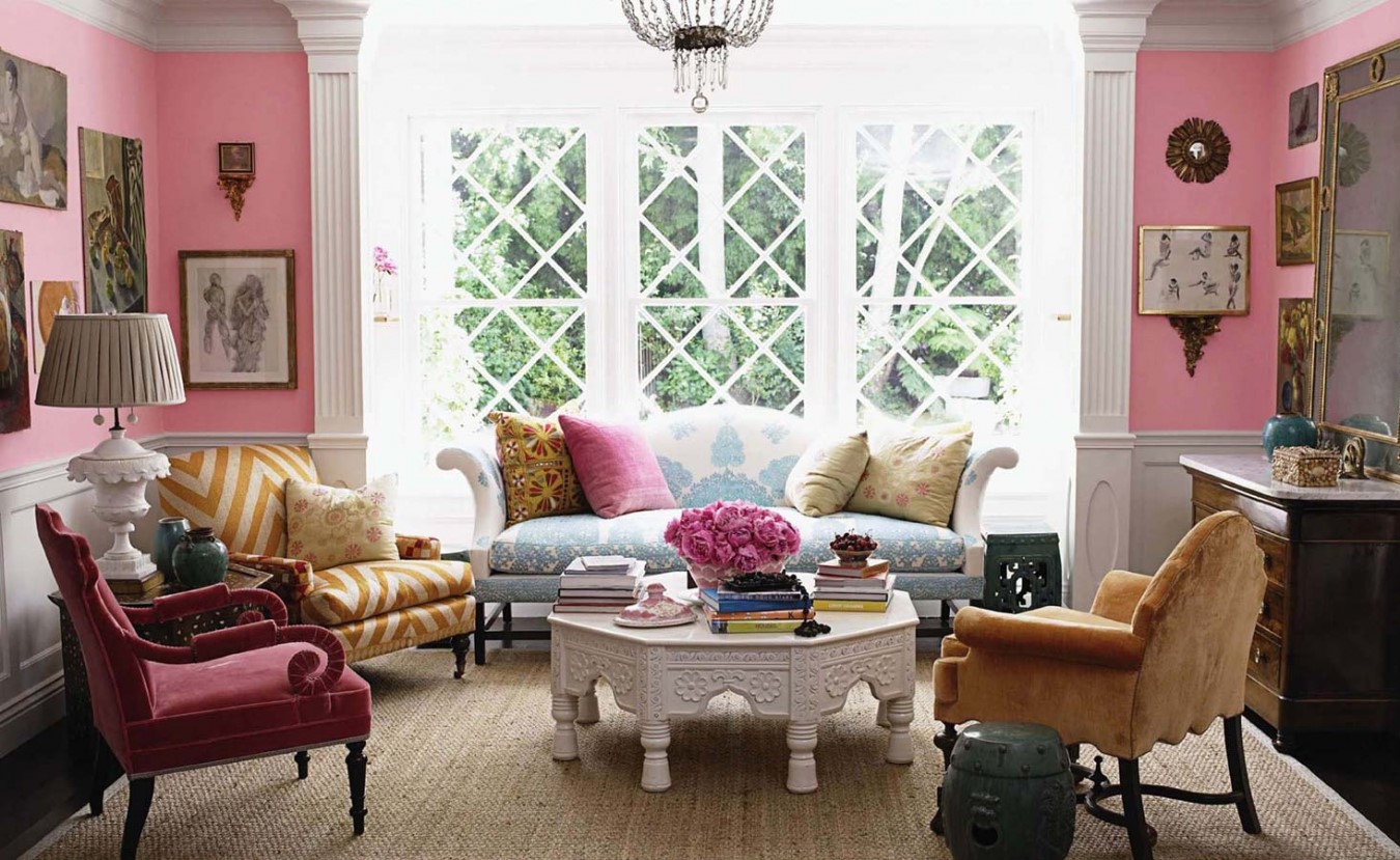 гостиная в стиле эклектика